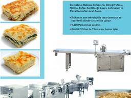 Börek hatları &amp; Lahmacun- pizza hatları