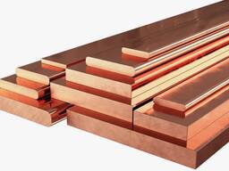 Бронзовая полоса брб2, B= 15-1000 мм, s= 0,2-160 мм, L= 0,13-2 м, Мерность: м/д в Баку
