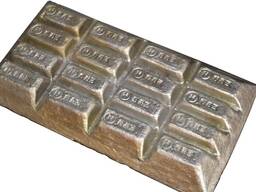 Чушка баббитовая Марка: Б83; Б16; БКА; БН, ГОСТ 1320-74; ГОСТ 1209-90 в Баку