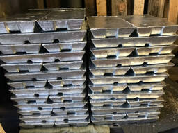 Чушка цинковая Стандарт: ГОСТ 3640-94; ГОСТ 19424-74…, Марка: Ц0А…, Размер: 25х25х200. ..