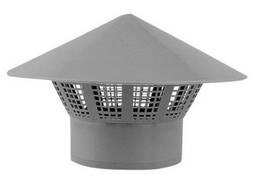 Дефлектор воздуховода круглый Диам. : 100-1250 мм, Н 170-1700 мм, Материал: ПП; сталь