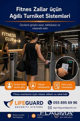 Fitness turniket sistemi 055 895 69 96