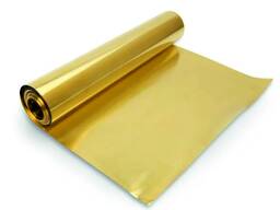 Фольга латунная 0.1 мм, B= 10-300 мм, Марка: ЛС59-1; Л63 в Баку