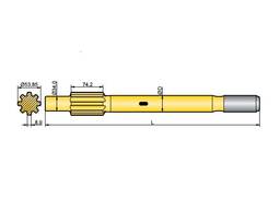 Хвостовик аналог Atlas Copco COP 1036, COP 1038, COP 1238