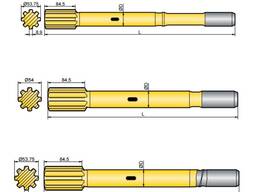 Хвостовик аналог Atlas Copco COP 1550, COP 1550, COP 1638, COP 1838, COP 2238