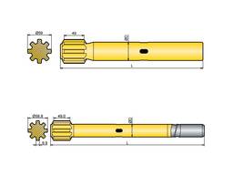 Хвостовик аналог Sandvik/Tamrock HL 500 F, HL 500