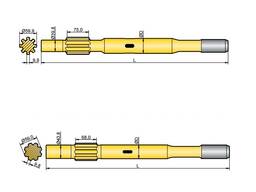 Хвостовик аналог Sandvik/Tamrock HL 600, HL 600 S, HL 645, HL 645 S