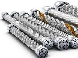 Канат ГОСТ 3079-80 Диам. : 5,8-75 мм, Покрытие: оцинкованный; светлый