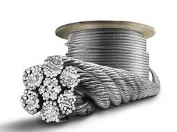 Канат ГОСТ 3089-80 Диам. : 11,5-64,5 мм, оцинкованный; светлый