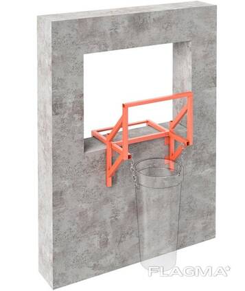 Кронштейн для строительного мусоропровода