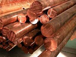 Круг медный 3—160 мм, марки М0б; М1Е; М1л