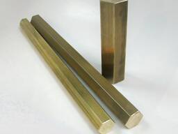 Латунный шестигранник ЛС59-1; Л63; ЛС58-2, Разм. : 3-110 мм, Состояние: твердый