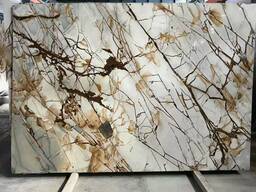 Мрамор Толщина: 20–50 мм, Размер: 1480х2940…, Сорт: Бидасар…, Тип: слэб…, Поверхность: пол