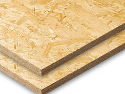 OSB (OSB) Qalınlığı: 3-224 mm, Vərəq kəsmə: 1,25x2,5 m. .. , Sinif: OSB-3