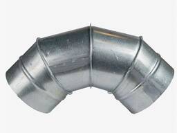 Отвод оцинкованный стальной 90, D= 15-1219 мм, s= 2-12,5 мм, Тип: крутоизогнутый в Баку
