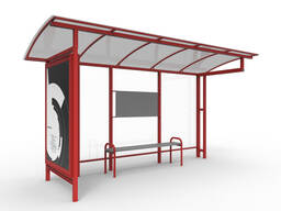 Павильоны остановочные Наименование: AA-1001; AA-1002; AA-1002M. .. , L= 2500-6000 мм