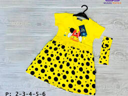 Платье для девочек с надписью Minnie