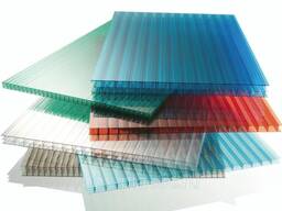 Polikarbonat təbəqə Qalınlığı: 0,3-32 mm, Genişlənmə: 2,05x3,05; 2,1x12…, Növ: monolit. ..