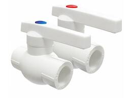 Polipropilen, polietilen, metal-plastik kran. Çap: 10-400 mm. Təzyiq: PN10…