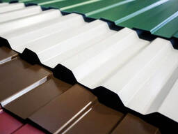 Профнастил с полимерным Покр. м Толщ. : 0,15-3 мм, Раскр. : 0,902-1800 мм, Марка: С8…