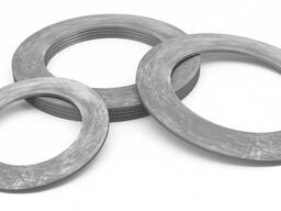 Прокладки для фланцев Диам. : 3-3000 мм, Давл. : Ру10…, Матер. : паронит…, Тип: кольцевая…