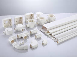 PVC-U кабельные короба (кабель-каналы) и фитинги