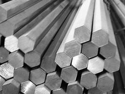 Шестигранник нержавеющий 5—260 мм, марки 12Х18Н10Т; 08Х18Н10Т; 20Х13