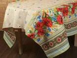 Скатерти, полотенца в украинском стиле, лён-рогожка - фото 1