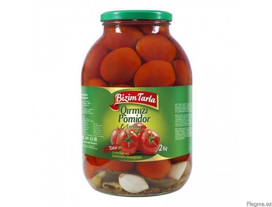 Соленья из красных помидоров "Bizim tarla " 2 кг