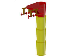 Tikinti tullantıları üçün kronşteyn, Eni: 20-1740 mm, Hündürlük: 740-900 mm