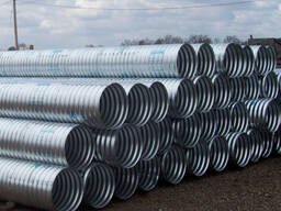 Труба гофрированная спиральновитая 500—3600 мм, стенка 2—4 мм