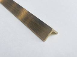 Уголок латунный Размер1: 6-50 мм, Размер2: 6-50 мм, s= 1-2 мм, Марка: ЛС58-3; ЛС59-1