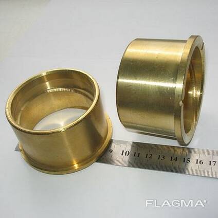 Втулка латунная Ду 30—2500, марки ЛС59—1; ЛЦ16К4; ЛЦ23А6Ж3Мц2